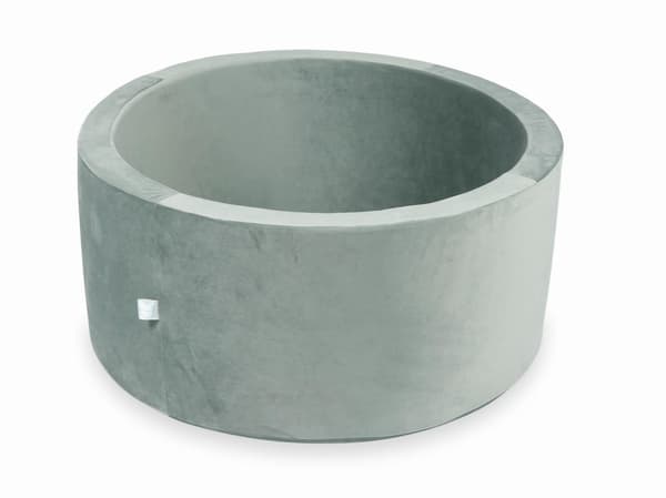 Tør pool 90x40 fløjlsgrå uden bolde