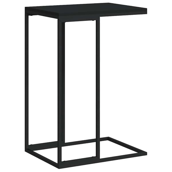 vidaXL sidebord, sort, 40x30x59 cm, træbaseret materiale