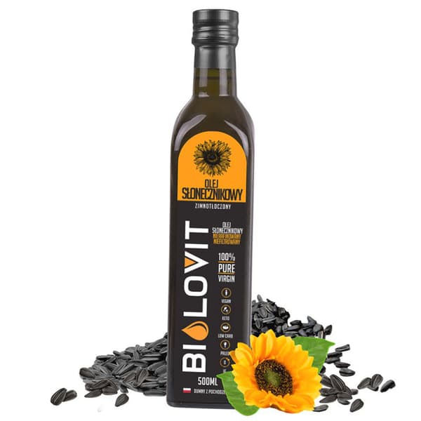 Bilovit - Kallpressad solrosolja - 500 ml