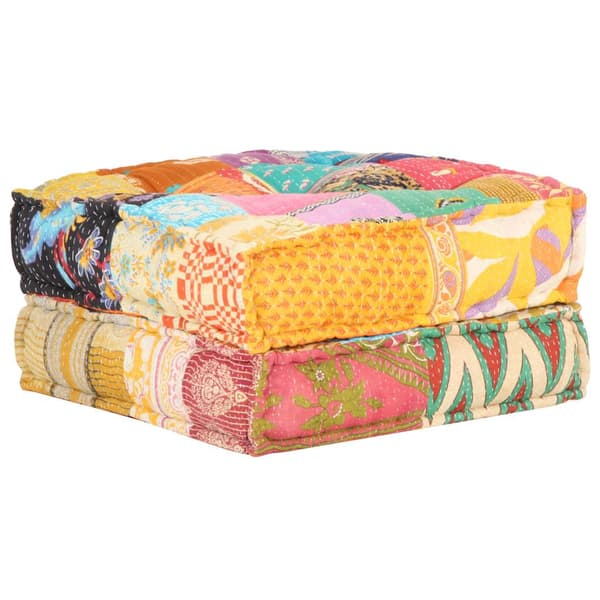 vidaXL puf, 60x70x36 cm, patchwork, stof