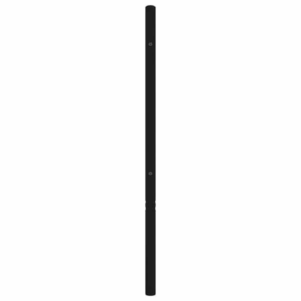 vidaXL metalsengegavl sort 107 cm