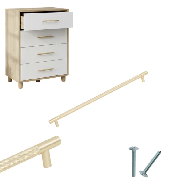 Møbelgreb ALUDEM 128 GOLD stilfuld moderne AKS