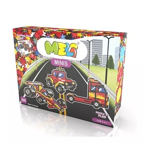 Meli Minis Bil 3-i-1-block