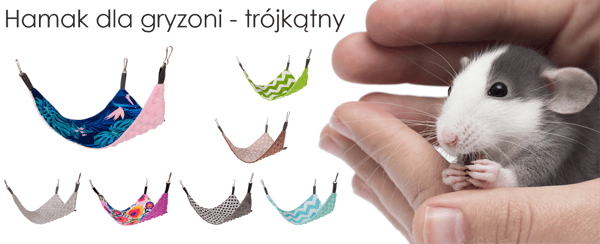Triangulär hängmatta för gnagare, mintgrön struktur + grå minky