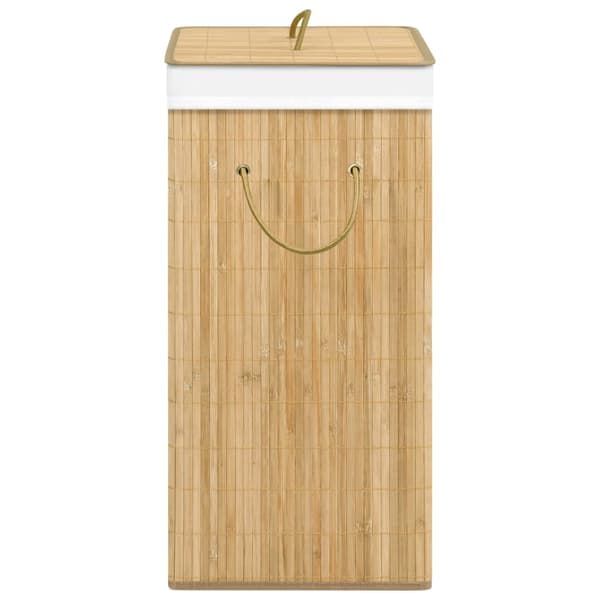 vidaXL Tvättkorg i bambu, 72 l