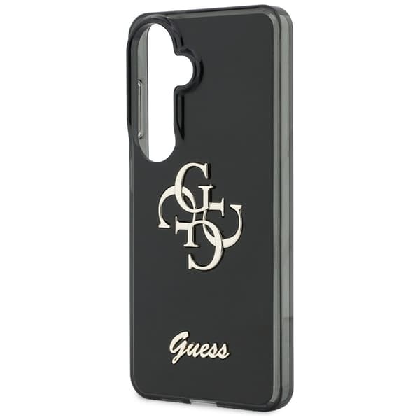 Guess IML Big Metal 4G Script cover til Samsung Galaxy S26, sort