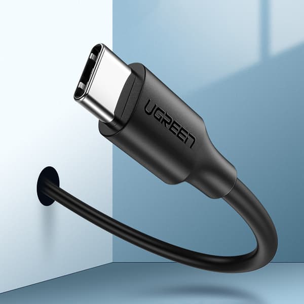 USB - USB-C Pikalataus 3.0 3A Sovitinkaapeli 0,25 m Musta