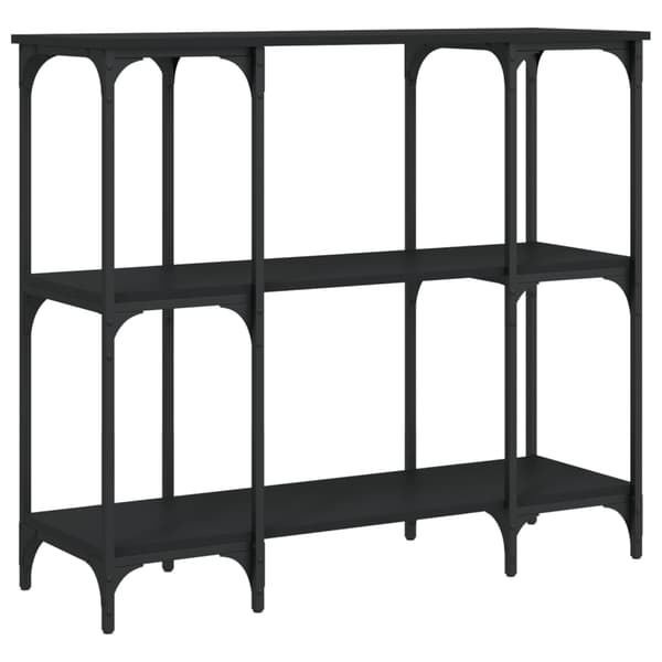 vidaXL konsolbord, sort, 102x35x90 cm