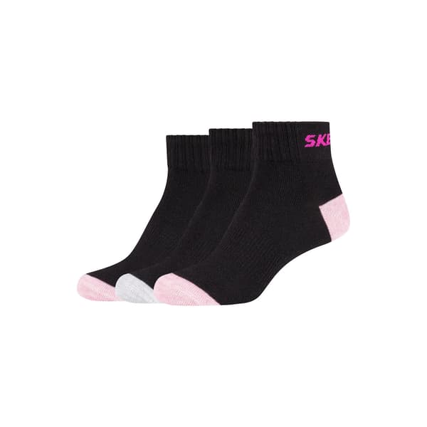 Skechers Piger Mesh Ventilation Quarter 3P Strømper 27-30
