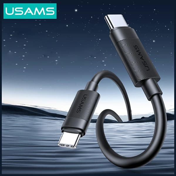 USAMS U94 60W USB-C til USB-C kabel 1m sort