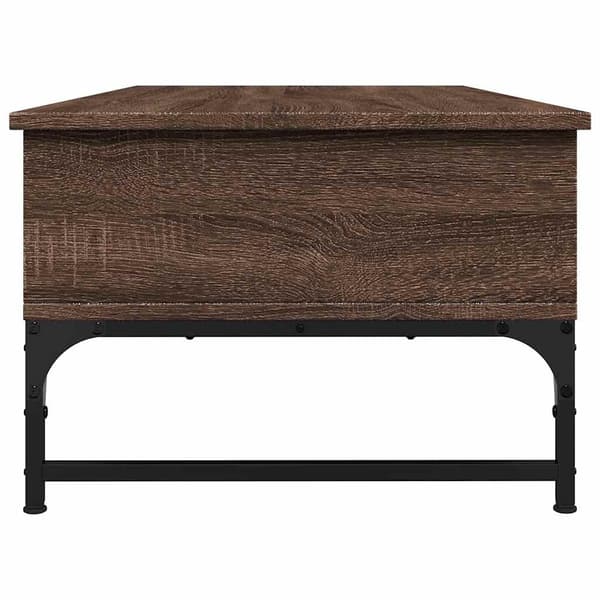 vidaXL sofabord brunt egetræ 100x50x35 cm