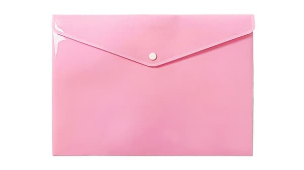 Mappekuvert A4 PP pastelrosa