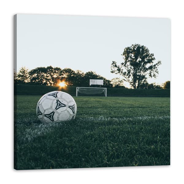 Lærredstryk Ungdomsfodbold 80x80 cm
