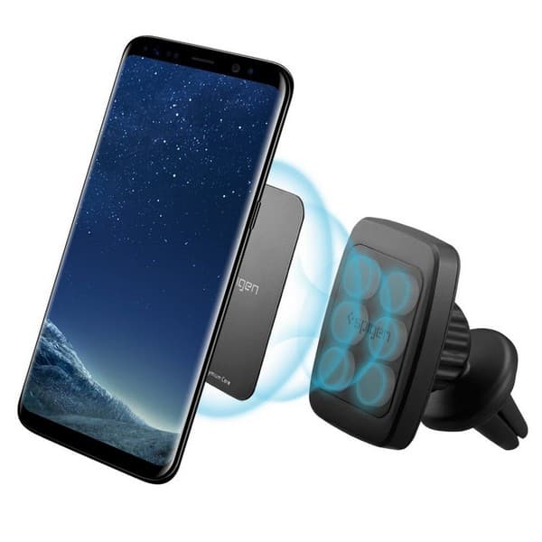 Spigen Premium Magnetisk Bilfäste för Luftventil A201, Svart