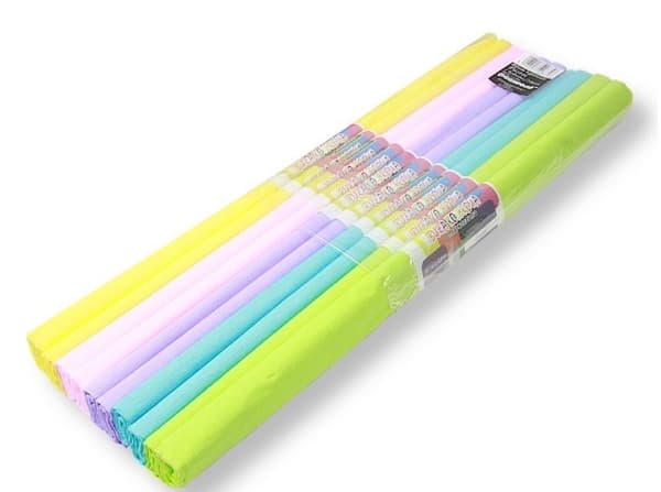 Kräppapper pastell 50x200 (10 st)