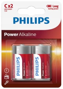 Philips Power Alkaline C -paristot x 2 kpl
