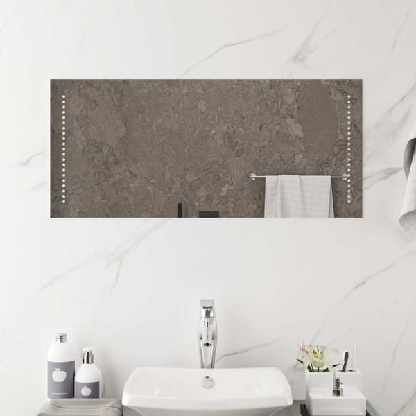 vidaXL Badrumsspegel med LED, 90x40 cm