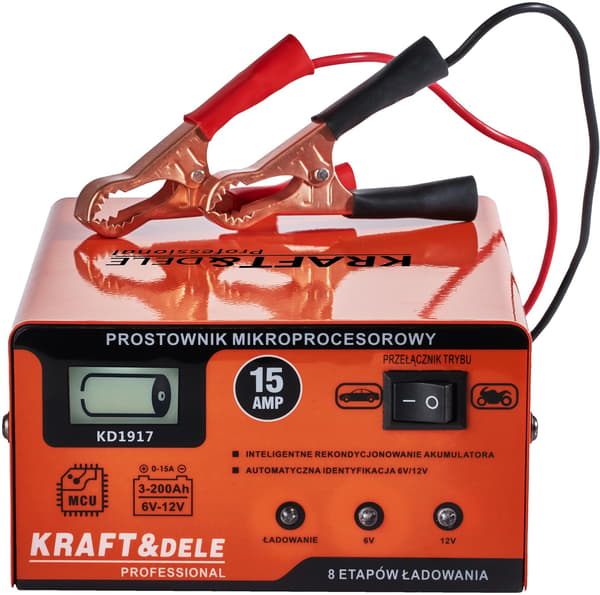 Mikroprocessorlikriktare 15A 6/12V KD1917
