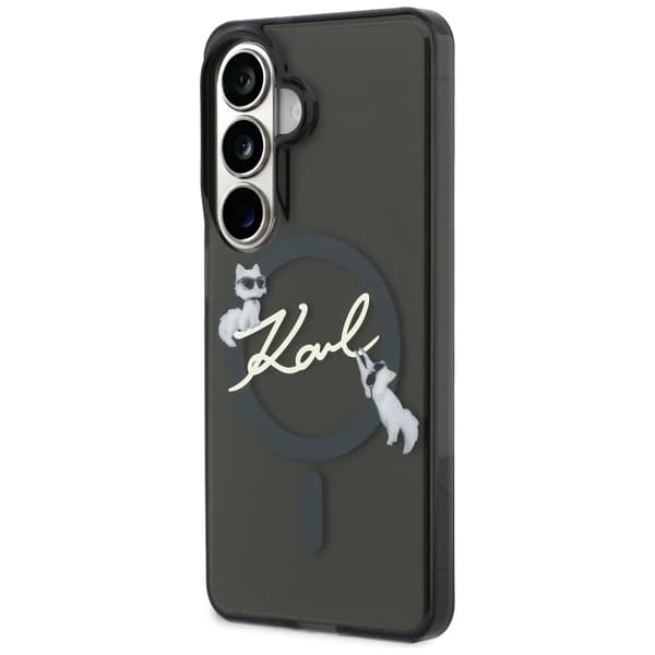 Karl Lagerfeld IML KC Script MagSafe-etui til Samsung Galaxy S26+, sort