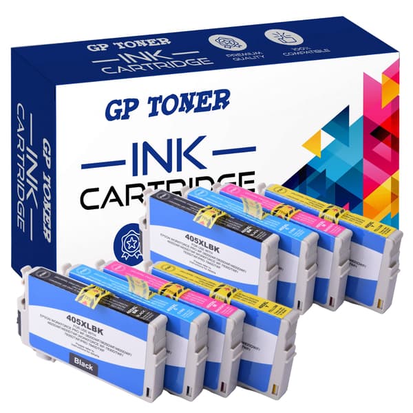 8x blæk til Epson E405XL CMYK x2 GP