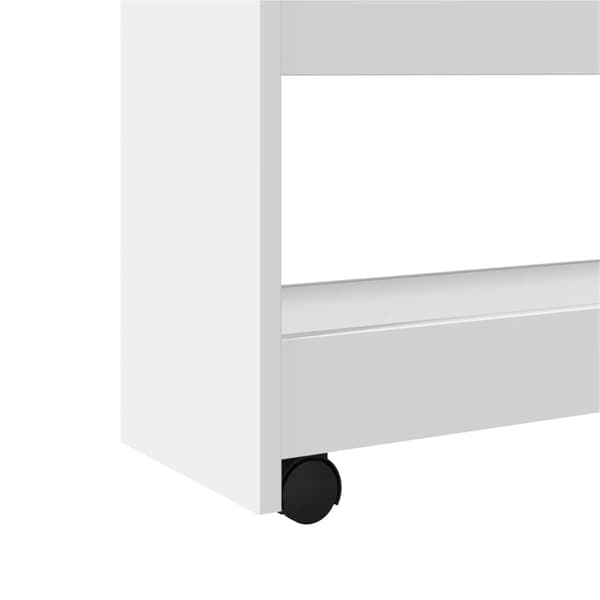 vidaXL smal sidevogn, 4 etager, hvid