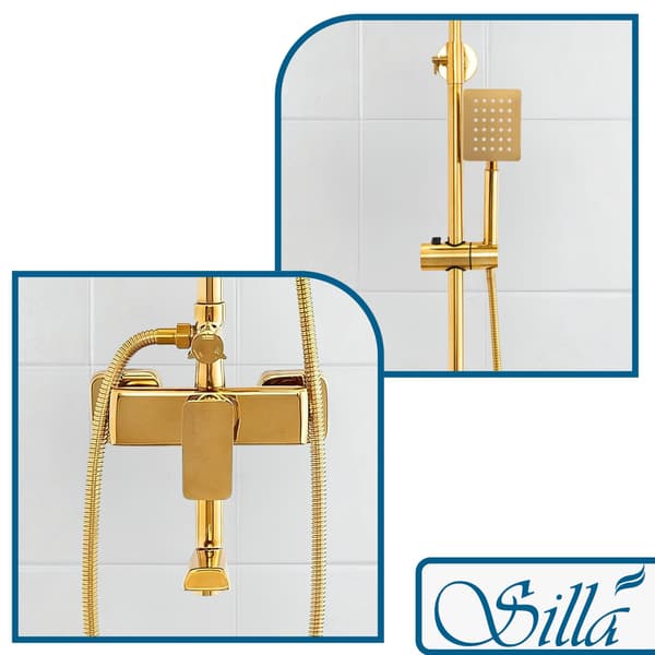 AURORA S-1199G GOLD YTMONTERAD DUSCHSET