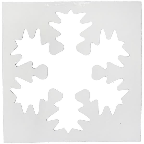 Stor papirvinduesstencil, 5 billeder