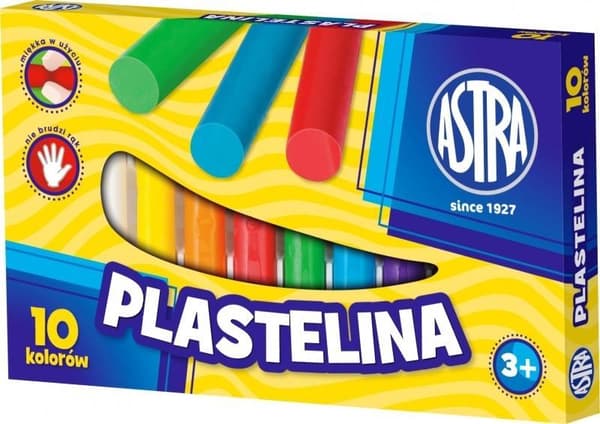 Plasticine 10 färger ASTRA