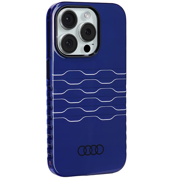 Audi IML MagSafe-etui til iPhone 15 Pro, marineblå