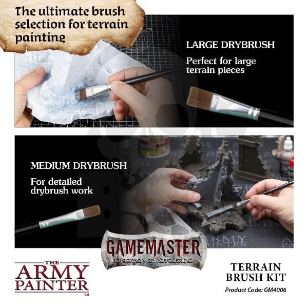 APGM4006 AP Set Gamemaster Terrain Brush Kit