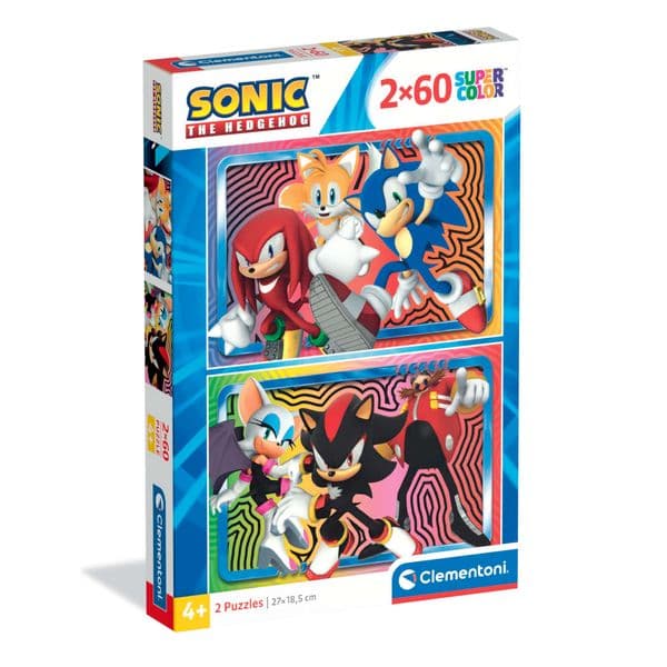 2 x 60-palan palapeli. Supervärikäs. Sonic