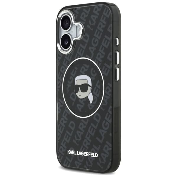 Karl Lagerfeld IML Karl Head Logo MagSafe-etui til iPhone 17, sort