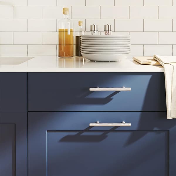 vidaXL skabsgreb 10 stk. sølv 96 mm rustfrit stål