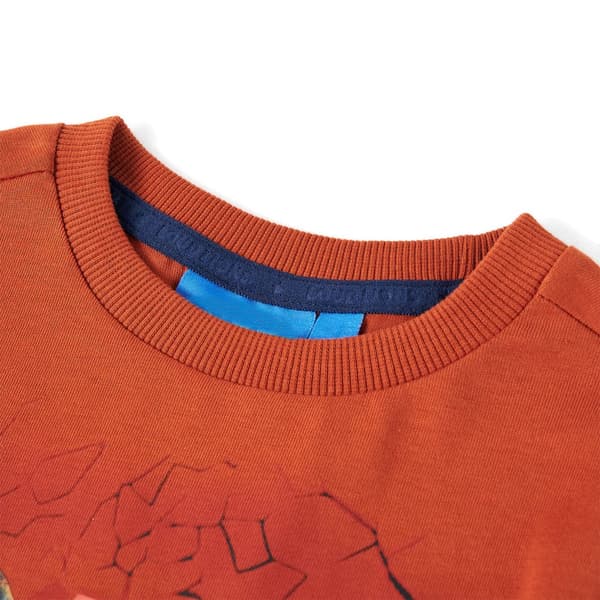 Børne langærmet T-shirt, lys rust, 116