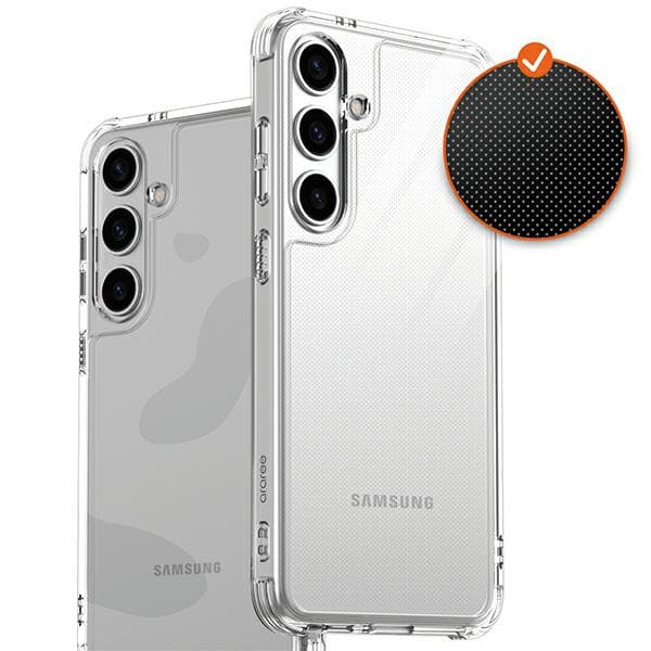 Araree Flexield -kotelo Galaxy S24 Ultralle, läpinäkyvä