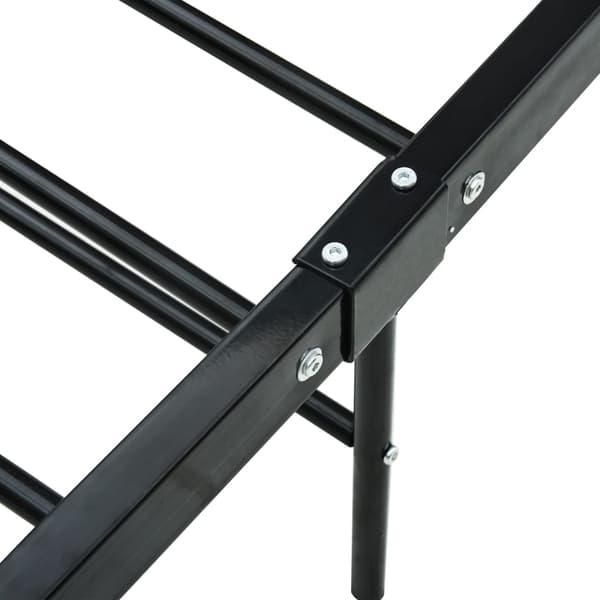 vidaXL sengestel sort metal 90 x 200 cm