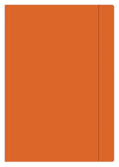 Mappe med elastik. A4+ orange.