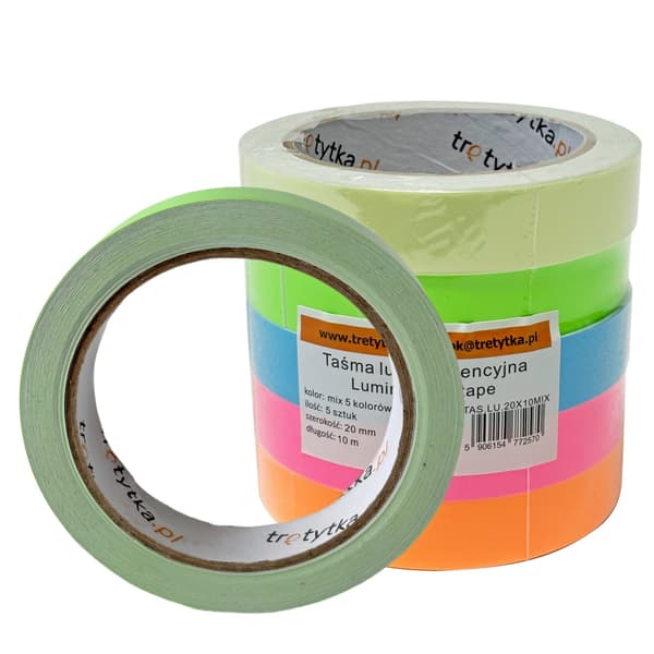Fluoresoiva teippi 20 mm x 10 m vihreä