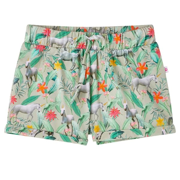 Børneshorts med snøre, lys khaki, 116