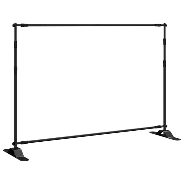 vidaXL baggrundsstativer, 2 stk., sort, 305x243 cm, stål