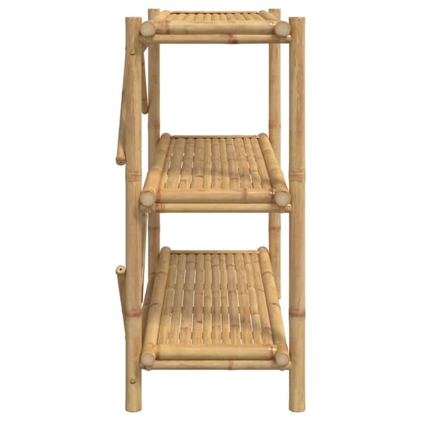 vidaXL Hylla med 3 hyllplan 100x40x90 cm bambu