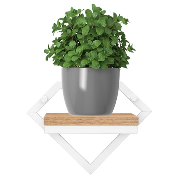 Doron Hvid Håndværks Metal Væg Blomsterstander
