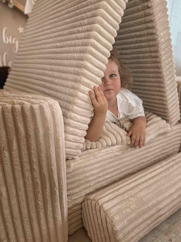 Mellem rulle til Waffle Caramel Sofa