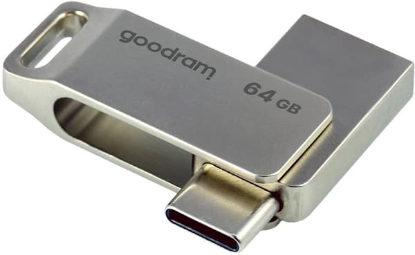 GOODRAM ODA3 USB-nøgle 64 GB USB 3.2 Gen 1/Type-C Sølv