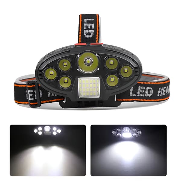 7 LED 16 SMD pandelampe, USB genopladelig