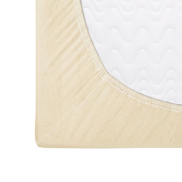Dra-på-bomullslakan 70x140 jersey 100% bomull krämfärgad