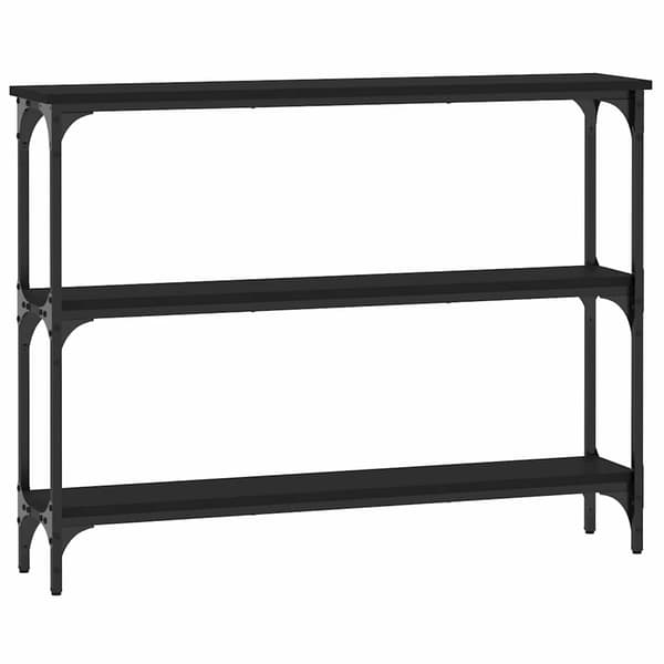 vidaXL konsolbord, sort, 100x22,5x75 cm
