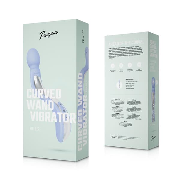 Teazers - Böjd Stavsvibrator - Lavendel