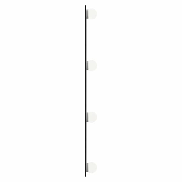 vidaXL Väggspegel med LED, 50x60 cm, Glas, Rektangulär