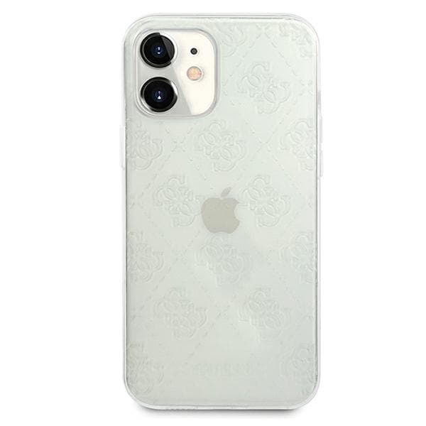 Guess 4G 3D Pattern Collection cover til iPhone 12 mini, gennemsigtigt